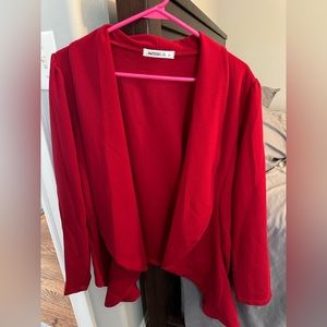 Like new! Light weight red blazer